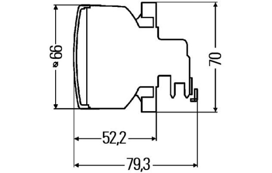 Lumière aveuglante 2BA 009 001-191 Hella