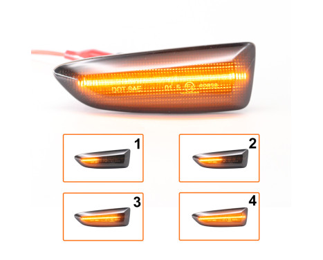 Set Clignotants Latéraux LED - convient pour Opel Divers - Fumée - y compris Dynamic Running Light, Image 6