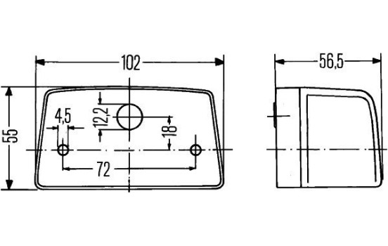 Lampe de plaque d'immatriculation 2KA 998 523-017 Hella, Image 3