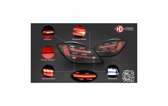 Ensemble de feux arrière HD Tuning 2002395 Diederichs