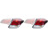 Ensemble de feux arrière SET_2SD 354 833-031 Hella