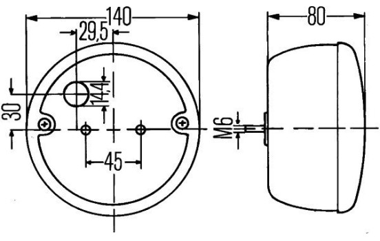 Feu arrière 2SD 001 685-218 Hella, Image 2