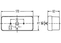 Feu arrière 2SD 002 582-011 Hella