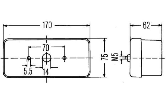 Feu arrière 2SD 002 582-011 Hella