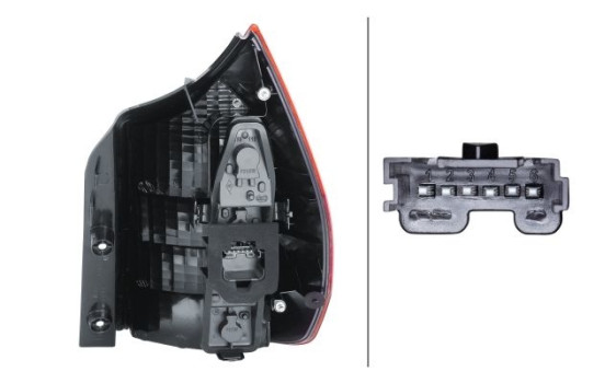 Feu arrière 2SK 008 659-091 Hella, Image 3