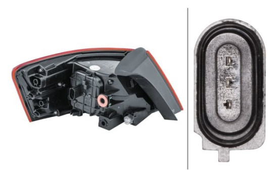 Feu arrière Audi A3 (8V1,8VK) 16- rebui 2SD 012 833-041 Hella, Image 2