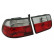 Feu arrière compatible avec Honda Civic Coupé 1996-2001 - Rouge/Transparent DL HOR25 AutoStyle