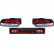 Feu arrière compatible avec Nissan Silvia S13 (180SX) - Rouge/Transparent (3 pièces) DL NIR07 AutoStyle, Vignette 2
