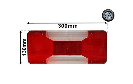 Feu arrière gauche Pick-up 2815925 Van Wezel, Image 2