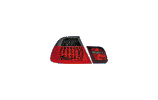Feux arrière à LED compatibles avec BMW Série 3 E46 Berline 1998-2001 - Rouge/Fumé DL BMR26S AutoStyle, Image 3
