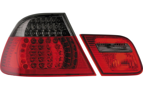 Feux arrière à LED compatibles avec BMW Série 3 E46 Coupé 1999-2003 - Rouge/Fumé DL BMR27S AutoStyle