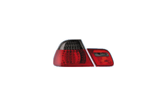 Feux arrière à LED compatibles avec BMW Série 3 E46 Coupé 1999-2003 - Rouge/Fumé DL BMR27S AutoStyle, Image 3