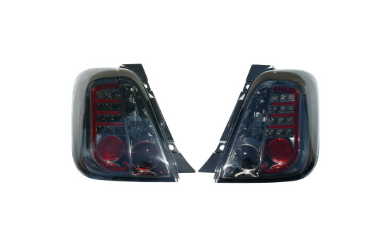 Feux arrière à LED compatibles avec Fiat 500 (à partir de 2007) - Fumé DL FIR08LJ AutoStyle