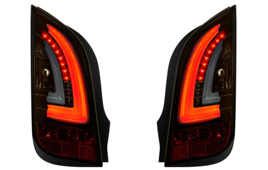 Feux arrière à LED compatibles avec Seat Mii 2011- - Noir/Fumé/Or DL SER21SG AutoStyle