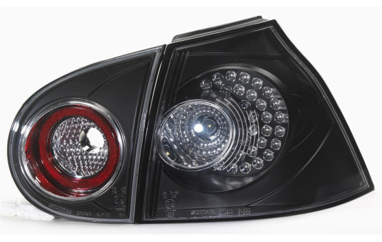 Feux arrière à LED compatibles avec Volkswagen Golf V 2003-2008 (hors Variant) - Noir DL VWR48LB AutoStyle, Image 2