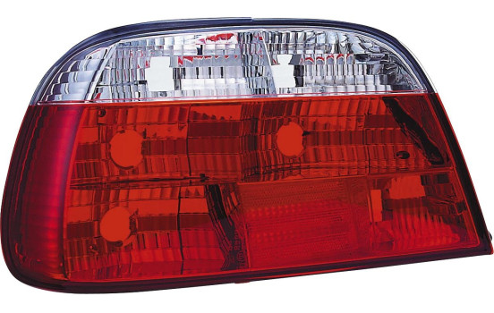 Feux arrière compatibles avec BMW Série 7 E38 (1995-2003) - Rouge/Transparent DL BMR21 AutoStyle