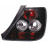 Feux arrière compatibles avec Honda Civic HB 3 portes 2001-2005 - Noir JDM DL HOR18J AutoStyle