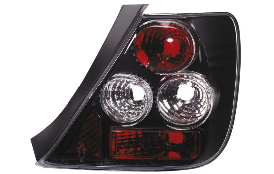 Feux arrière compatibles avec Honda Civic HB 3 portes 2001-2005 - Noir JDM DL HOR18J AutoStyle