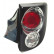 Feux arrière compatibles avec Toyota Celica 2001-2005 - Chrome/Noir DL TOR02R AutoStyle