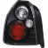 Feux arrière noirs compatibles avec Honda Civic 3 portes (1996-2001) DL HOR06J AutoStyle, Vignette 2