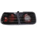 Feux arrière noirs compatibles avec Honda Civic Coupé 1996-2001 DL HOR05J AutoStyle