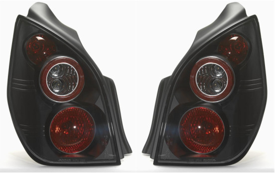 Jeu de Feux Arrières adaptable à Citroën C2 2002-2009 - JDM Noir DL CIR09J AutoStyle
