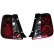 Jeu de feux arrières pour Fiat 500 2007- - Rouge/Transparent DL FIR09CR AutoStyle