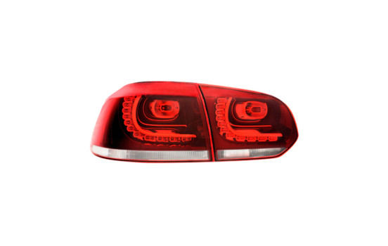 Kit LED R-Look adaptable à Feux arrière Volkswagen Golf VI 2008-2012 sans variante - Rouge / Clair DL VWR95LRC AutoStyle