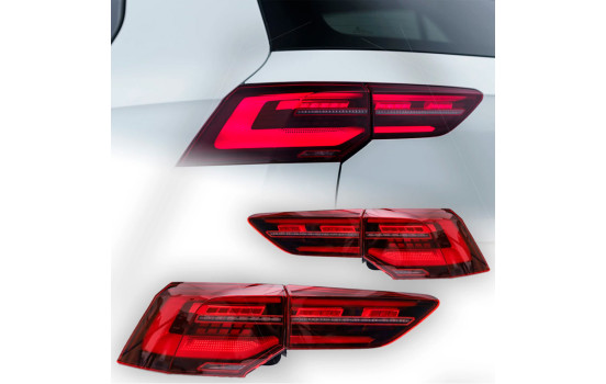 Set de feux arrière LED pour Volkswagen Golf VIII 2020- sauf Variant - Rouge/Fumé - avec Dyn DL VWR26LRSD AutoStyle, Image 3
