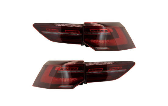 Set de feux arrière LED pour Volkswagen Golf VIII 2020- sauf Variant - Rouge/Fumé - avec Dyn DL VWR26LRSD AutoStyle
