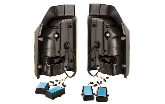 Set Feux Arrières LED pour Volkswagen Transporter T6 2015-2020 (avec hayon) - Noir - en DL VWR28LJD AutoStyle, Image 4