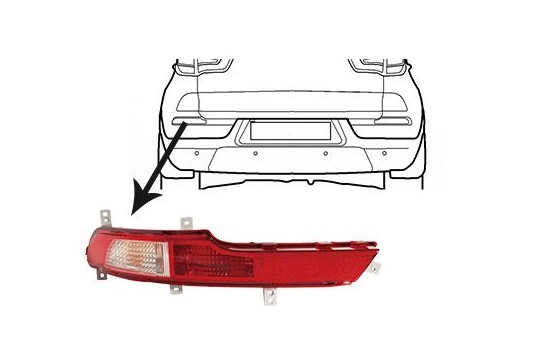 Feu antibrouillard arrière 8383929 Van Wezel