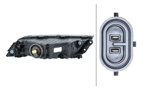Phare antibrouillard Skoda Superb 15-li noir 1NB 011 836-131 Hella, Image 2