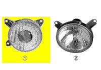 OPTIQUE Phare EXTERIEUR gauche 0635963 Van Wezel