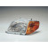 Verre de phare gauche LRA142 Magneti Marelli