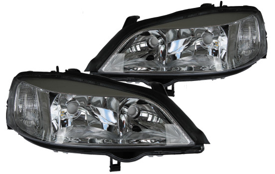 Jeu de phares adapté à Opel Astra G Chrome 20-5488-08-2 + 20-5487-08-2 TYC