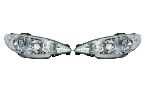 Jeu de phares compatibles avec Peugeot 206 2002-