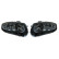 Jeu de phares pour Alfa Romeo 147 -2005 - Noir/Clair