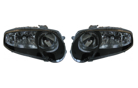 Jeu de phares pour Alfa Romeo 147 -2005 - Noir/Clair