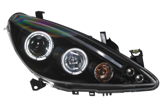 Jeu de phares pour Peugeot 307 2001-2005 - Noir - Angel-Eyes inclus, Image 2