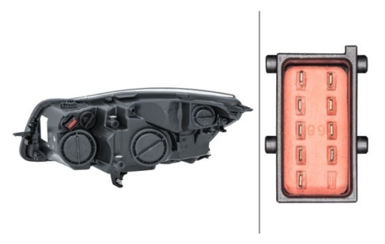 Phare droit 1EJ 009 630-321 Hella, Image 3