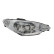Phare droit avec clignotant 2 X H7 Verre clair VALEO 087276, Vignette 2
