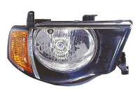 Phare droit avec feu clignotant H4 + électrique 3295962 Van Wezel