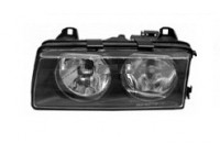 Phare gauche A partir de 9/'94+ NON COMPACT H7+H7 0640965 Van Wezel