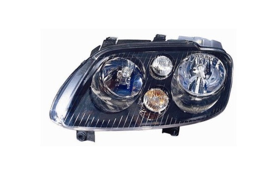 Phare gauche avec clignotant 2 X H7 Chrome/NOIR 5856963 Van Wezel