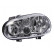 Phare gauche avec clignotant. VAGUE +ML(H1+H7+H3) 086749 Valeo