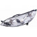 Phare gauche jusqu'en '08 H7+H1 +Moteur Electrique 4060961 Van Wezel