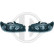 Phares adaptables pour Peugeot 306 1997-2001 noir 4233880 Diederichs, Vignette 3