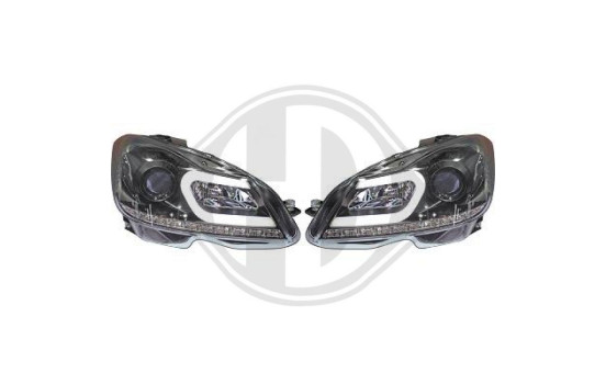 Phares adaptés pour Mercedes Classe C W204 11- Noir 1672885 Diederichs, Image 3