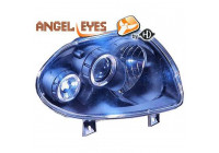 Phares adaptés pour Renault Clio II 1998-2001 noir 4413580 Diederichs